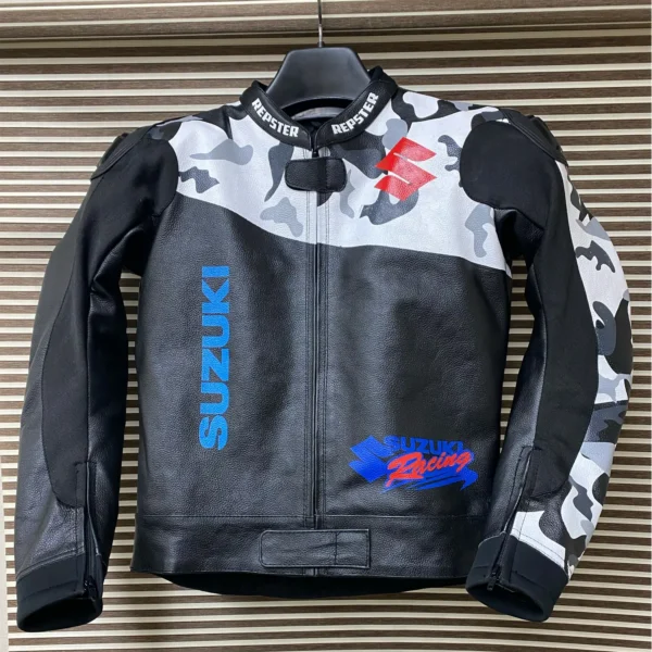 Repster-Suzuki-Camoflage-Motorcycle-Racing-Leather-Jacket-R1