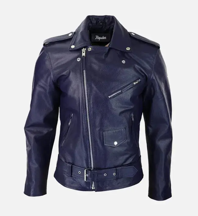 mens-runway-blue-biker-leather-jacket